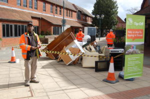 Fly-tipping roadshow at Penny’s Walk in Ferndown (Monday 16 April)