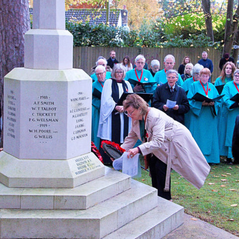 2025-11-09 – Remembrance Day – Chair Lays a Wreath