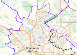 map showing position of Burts Hill