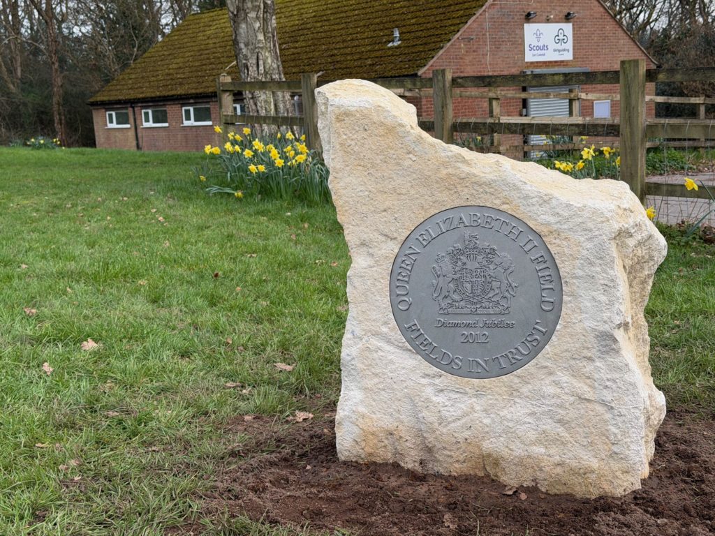 Field in Trust Plaque at Oliver's Park