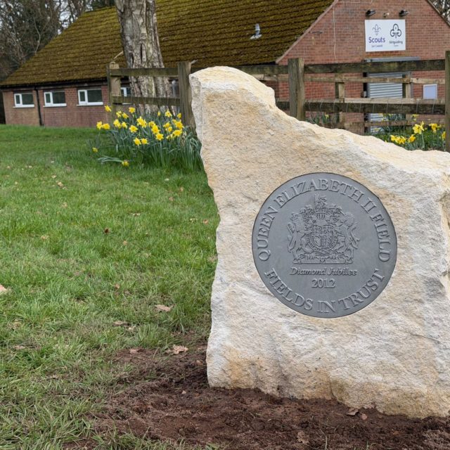 Field in Trust Plaque at Oliver's Park