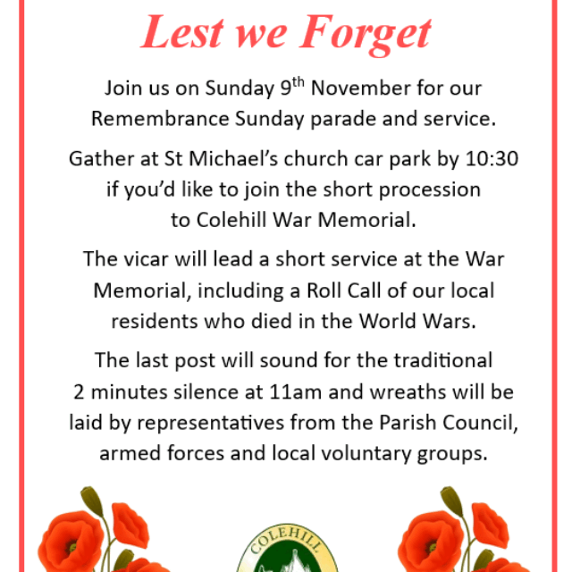 Remembrance Sunday 2025