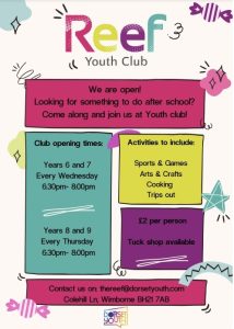 The Reef Youth Club poster